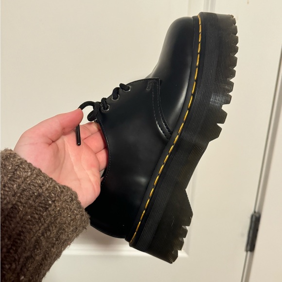 Dr. Martens 1461 Quad Platform - Black - US Men’s 8, US Women’s 9 - Picture 4 of 9